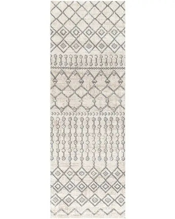 Acacia washable area rug - Beige / Blue / Runner