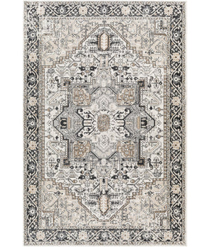 Akara washable area rug - Gray / Rectangle / 5x7 - Area Rugs