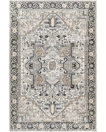 Akara washable area rug - Gray / Rectangle / 5x7 - Area Rugs