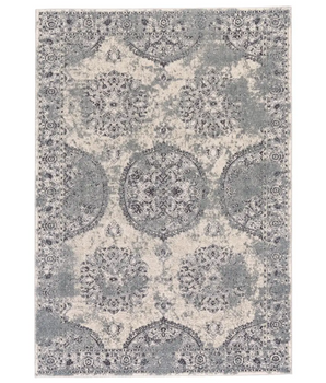 Akhari distressed medallion rug - Gray / Beige / Rectangle