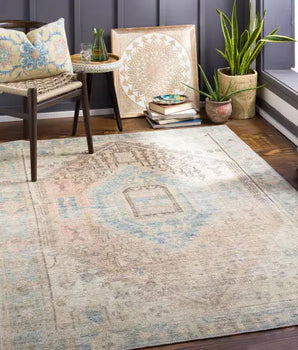 Alanya washable area rug - Area Rugs