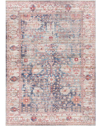 Anaïs washable area rug - Red / Rectangle / 5x7 - Area Rugs