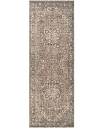 Arum Washable Area Rug - Dusty Sage Green / Runner / 2’7 x 