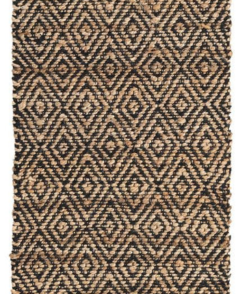 Assam braided jute rug - Natural/Black / Runner / 2’ 2 x