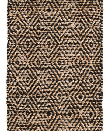 Assam braided jute rug - Natural/Black / Runner / 2’ 2 x