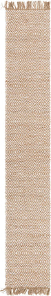 Assam braided jute rug - Natural/Ivory / Runner / 2’ 2 x