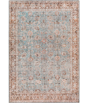 Aster washable area rug - Light Blue / Rectangle / 5x7