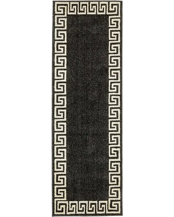 Athena’s geometric area rug - Black / Runner / 2’ x