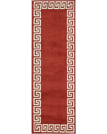 Athena’s geometric area rug - Burgundy / Runner / 2’ x