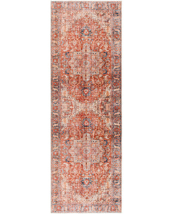 Aveline washable area rug - Burnt Orange / Runner