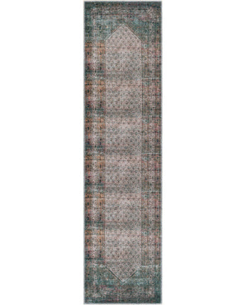 Azalea washable area rug - Multi / Green / Runner