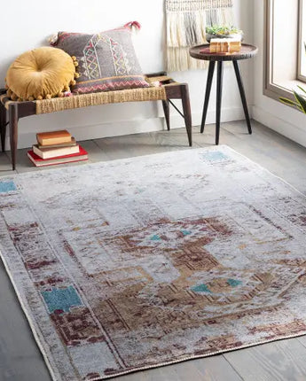 Aztech washable area rug - Area Rugs