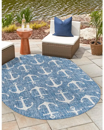 Beach/nautical outdoor coastal ahoy rug - Rugs