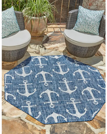 Beach/nautical outdoor coastal ahoy rug - Rugs