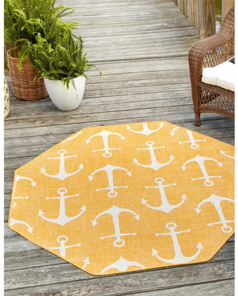 Beach/nautical outdoor coastal ahoy rug - Area Rugs