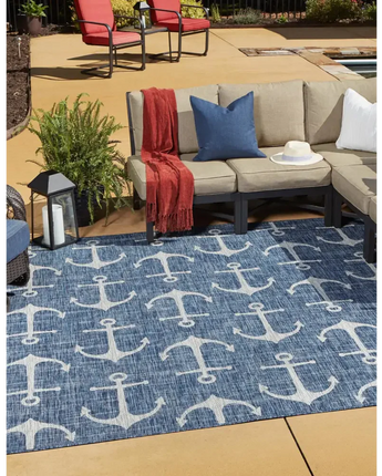 Beach/nautical outdoor coastal ahoy rug - Rugs