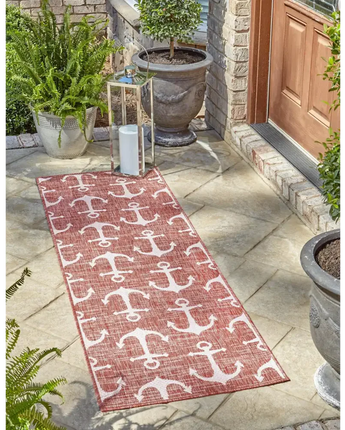 Beach/nautical outdoor coastal ahoy rug - Area Rugs