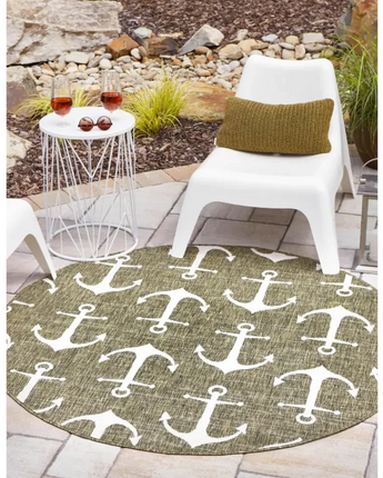 Beach/nautical outdoor coastal ahoy rug - Area Rugs