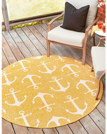 Beach/nautical outdoor coastal ahoy rug - Area Rugs