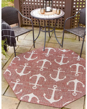 Beach/nautical outdoor coastal ahoy rug - Area Rugs