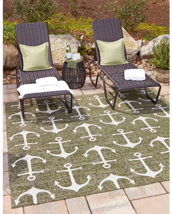 Beach/nautical outdoor coastal ahoy rug - Area Rugs