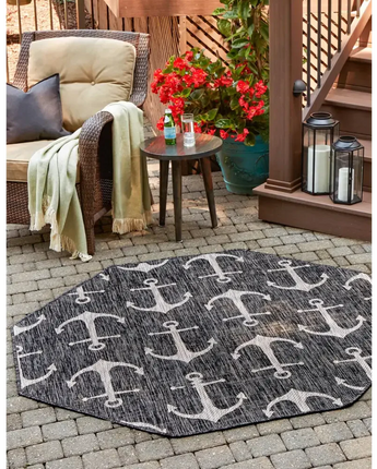 Beach/nautical outdoor coastal ahoy rug - Rugs