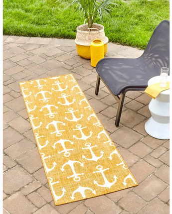 Beach/nautical outdoor coastal ahoy rug - Area Rugs