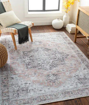 Begonia washable area rug - Area Rugs