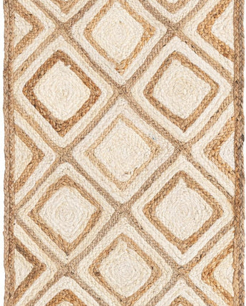 Bengal braided jute rug - White / Runner / 2’ 6 x 6’