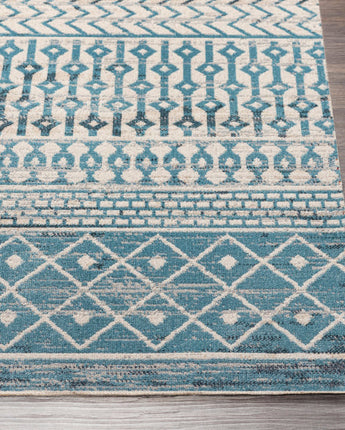 Bleu washable area rug - Area Rugs