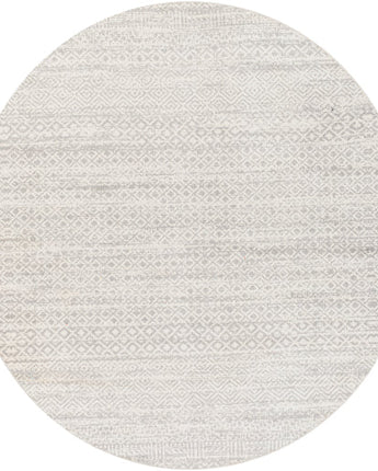 Bodrum washable area rug - Gray / Round / 6’7’’ Round