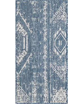 Bohemian outdoor bohemian anthro rug - Blue / 2’ 0’’