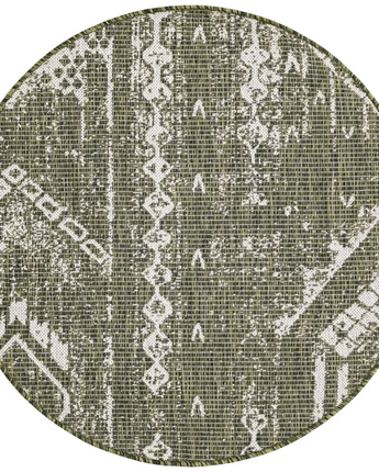 Bohemian outdoor bohemian anthro rug - Green / 3’ 3’’