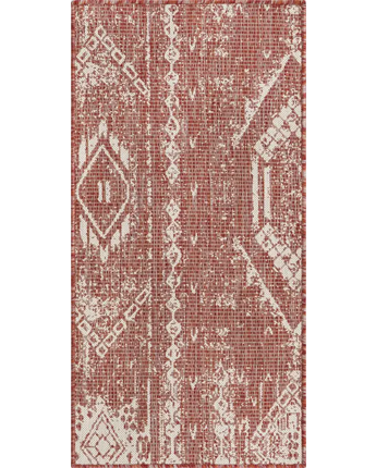 Bohemian outdoor bohemian anthro rug - Rust Red / 2’