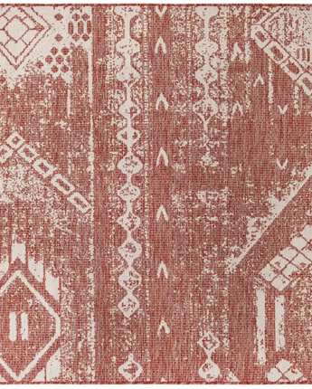 Bohemian outdoor bohemian anthro rug - Rust Red / 5’