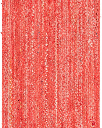 Braided chindi rug - Red / Runner / 2’ 6 x 6’ Runner