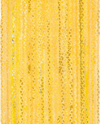 Braided chindi rug - Yellow / Runner / 2’ 6 x 6’ Runner