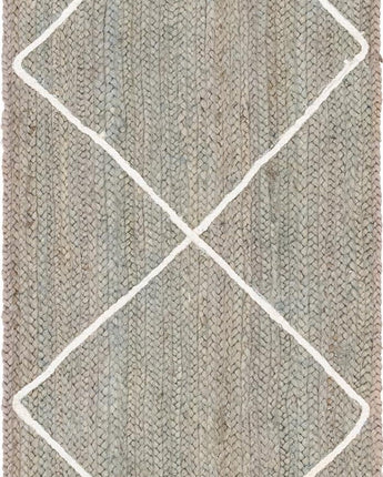 Braided jute rug - Gray / Runner / 2’ 2 x 6’ Runner