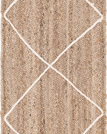 Braided jute rug - Natural/Ivory / Runner / 2’ 2 x 6’