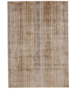 Cannes lustrous textured rug - Gray / Brown / Rectangle