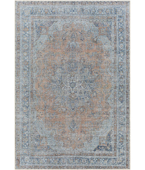 Carnation washable area rug - Blue / Rectangle / 2x3 - Area