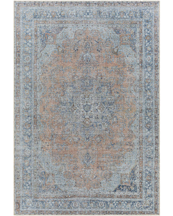 Carnation washable area rug - Blue / Rectangle / 2x3 - Area