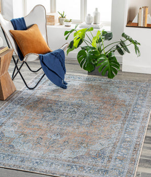 Carnation washable area rug - Area Rugs