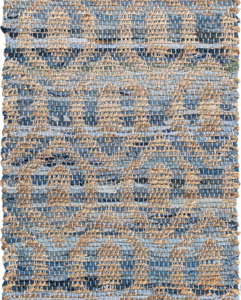 Chindi jute rug - Blue / Runner / 2’ 2 x 6’ Runner