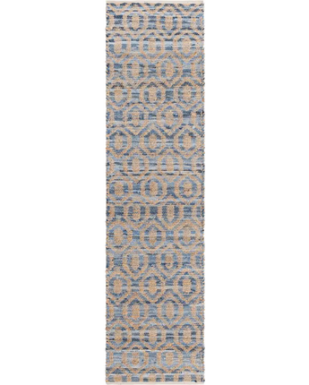 Chindi jute rug - Blue / Runner / 2’ 7 x 10’ Runner