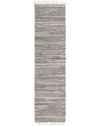 Chindi jute rug - Gray / Runner / 2’ 7 x 10’ Runner