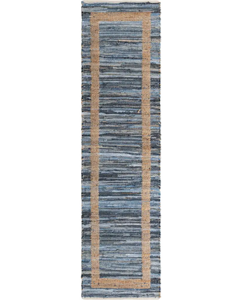 Chindi jute rug - Navy Blue / Runner / 2’ 7 x 10’