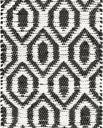 Chindi jute rug - White/Black / Runner / 2’ 2 x 6’