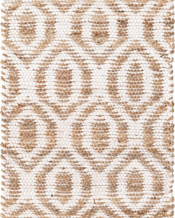 Chindi jute rug - White/Natural / Runner / 2’ 2 x 6’