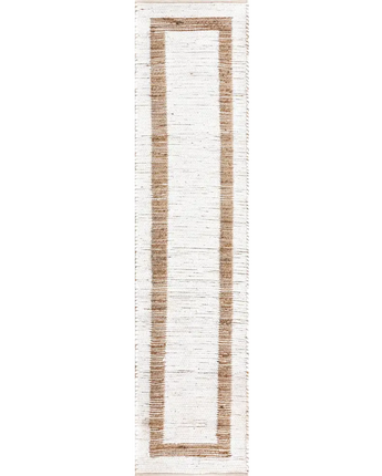 Chindi jute rug - White/Natural / Runner / 2’ 7 x 10’